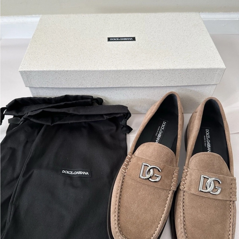 Dolce & Gabbana Men's Brown Suede Loafers